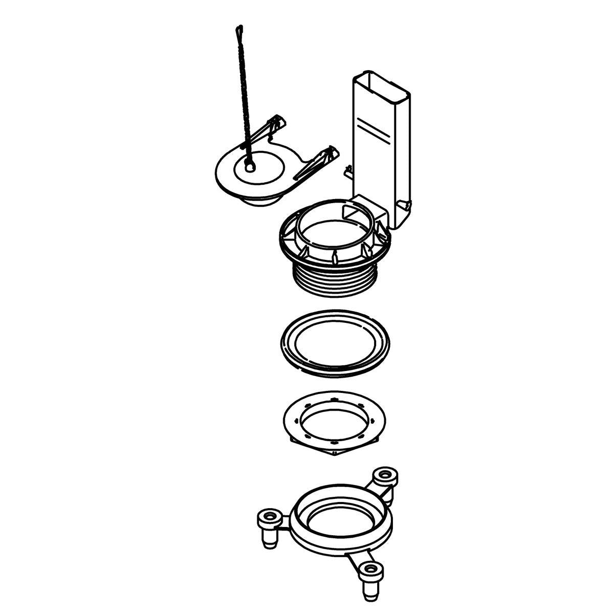 Replacement Flush Valve Kit - for Various Toilets