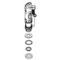 Flush Valve Assembly - Satin Chrome