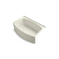Expanse - Soaking Hydrotherapy - Biscuit - 3-Wall Alcove