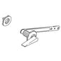 1160317-Chrome Replacement Trip Lever - Service Kit