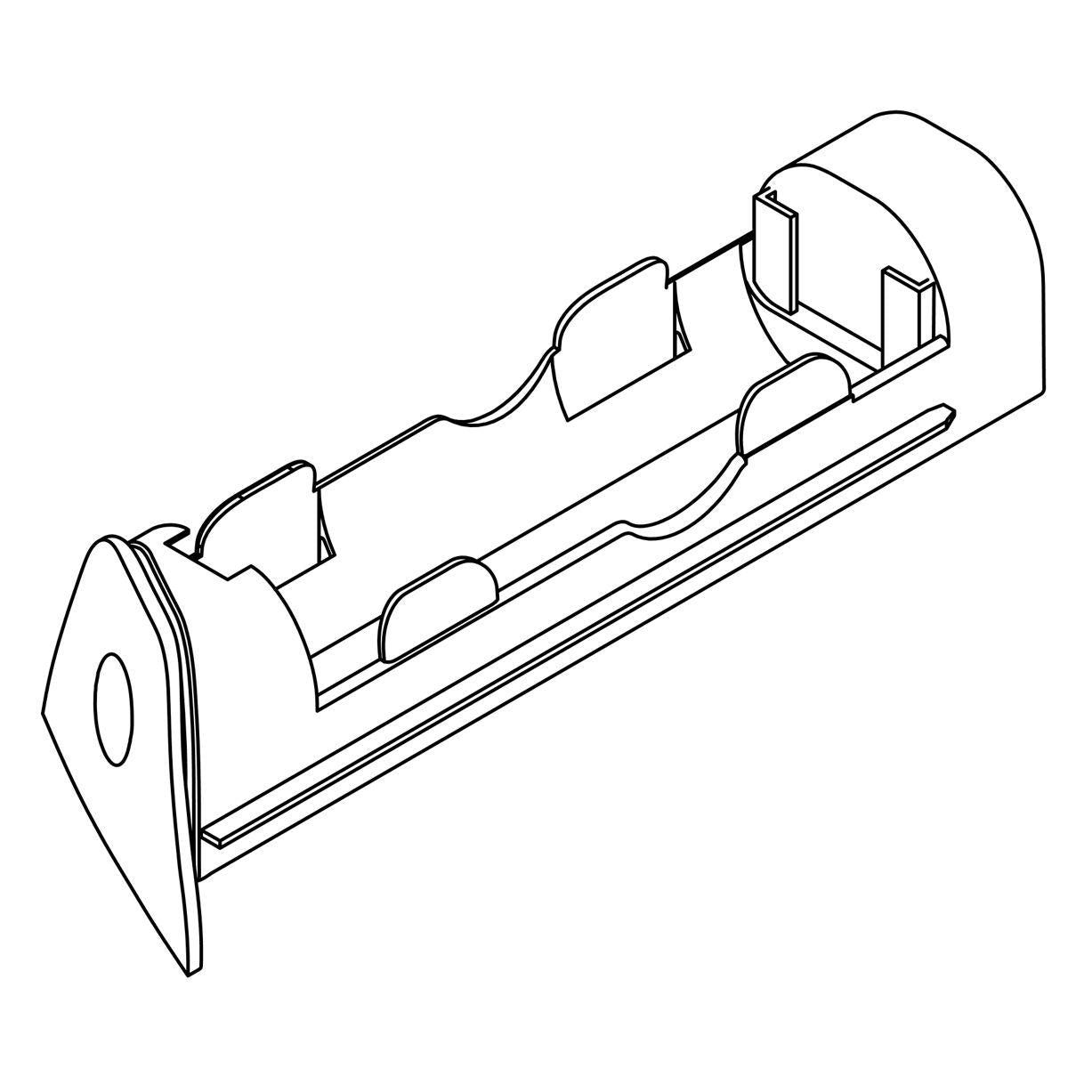 Battery Tray - White