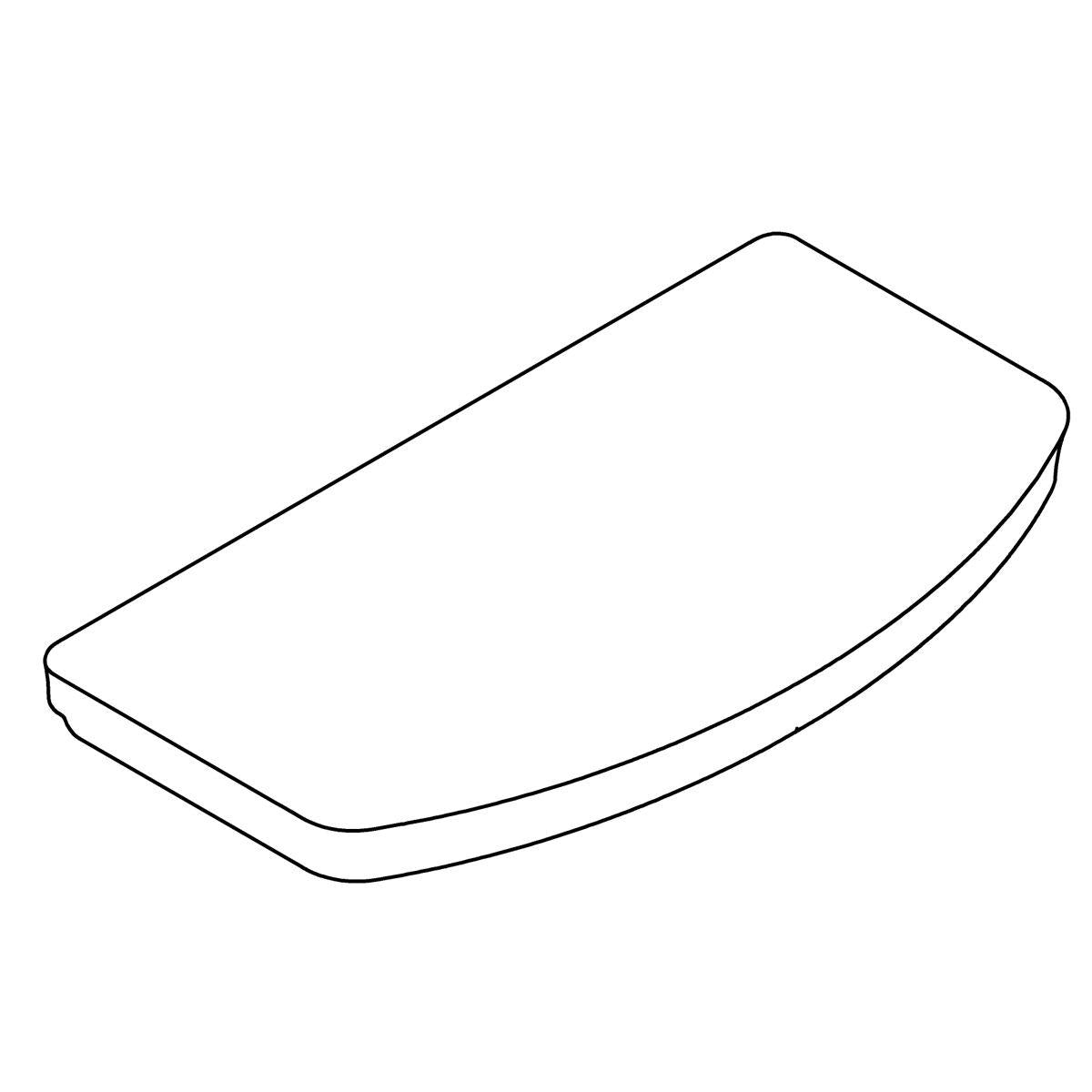 Close Coupled Tank Cover - White