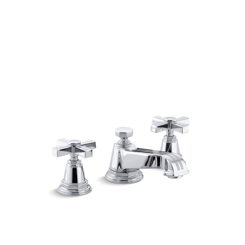 Pinstripe - Widespread Bathroom Sink Faucet - 1-3/8" - Solid