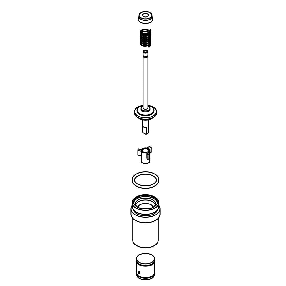 Diverter Assembly Kit - Polished Chrome