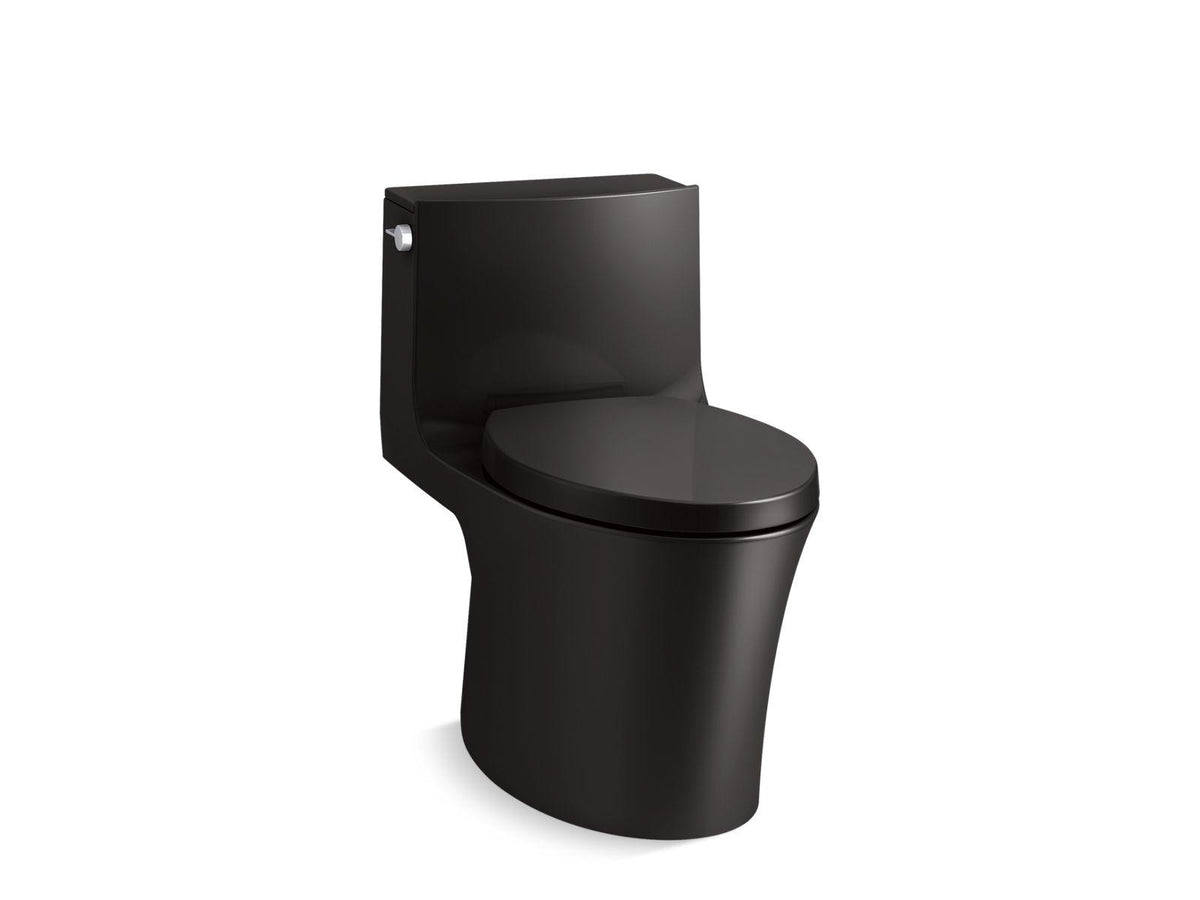 Veil - 1-Piece Toilet - Black - Floor Mount