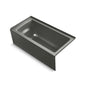 Bathtub, With Integral Apron and Integral Flang, Black