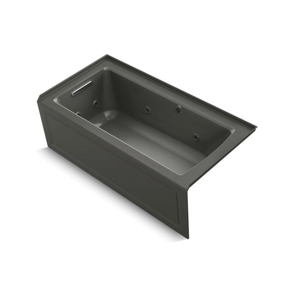 Archer Bathtub, Black, 3-Wall Alcove