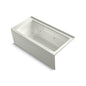 Archer Bathtub, Dune, With 3-Sided Integral Flange