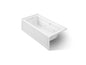 Bathtub, With Integral Apron and Integral Flang, 66 in