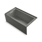 Underscore Bathtub, 60 in L x 32 in W, Left Drain