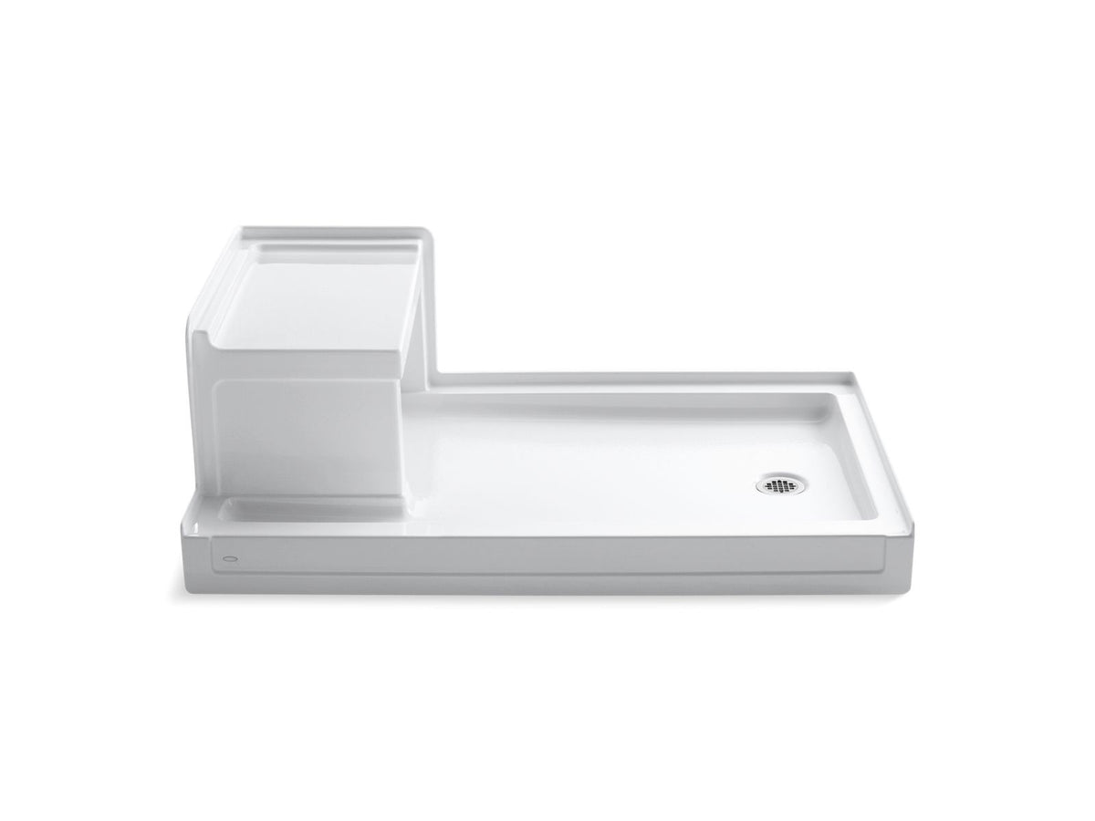 Tresham - Right Drain - White - 60" L x 36" W x 21-1/8" D