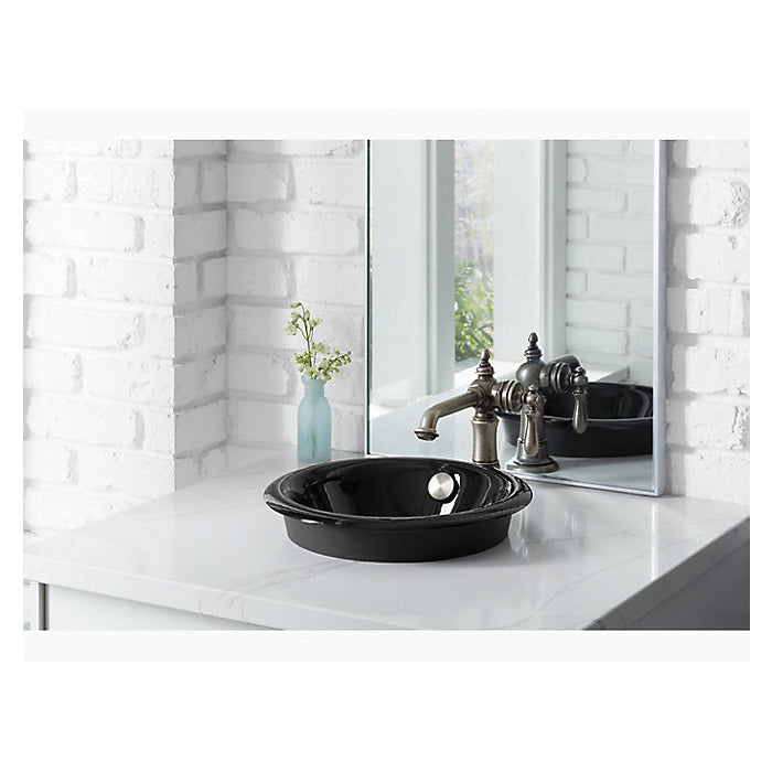 Iron Plains - 12" Small Center Drain Bathroom Sink