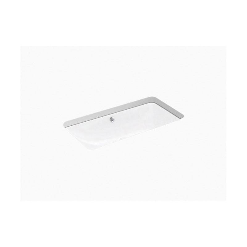 Iron Plains Trough - 30" Bathroom Sink with Overflow
