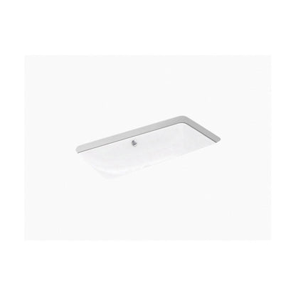 Iron Plains Trough - 30" Bathroom Sink with Overflow