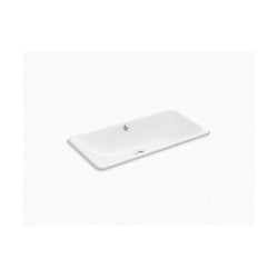 Iron Plains Trough - 30" Bathroom Sink with Overflow