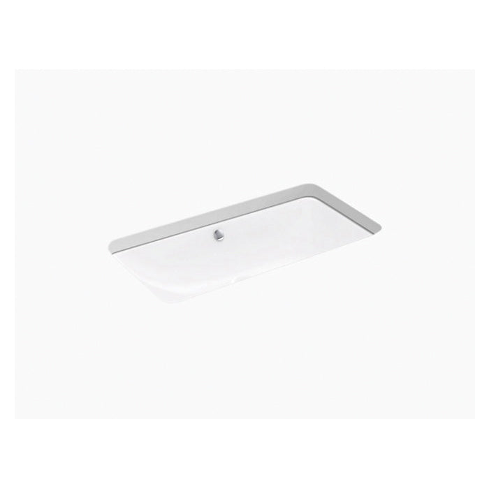 Iron Plains Trough - 30" Bathroom Sink with Overflow