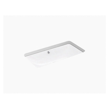 Iron Plains Trough - 30" Bathroom Sink with Overflow