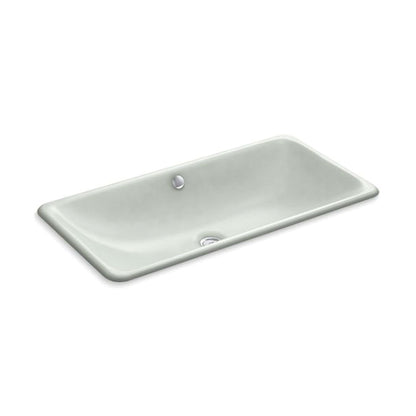 Iron Plains Trough - 30" Bathroom Sink with Overflow