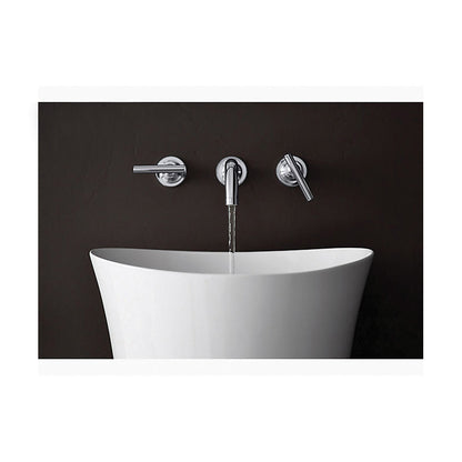 Veil - 16" Bathroom Sink with Overflow Drain - Wall Mount