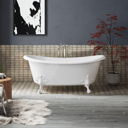 Artifacts - Bathtub with White Exterior - Freestanding