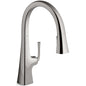 Graze Pull-Down Kitchen Faucet, Vibrant Titanium