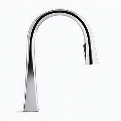Graze - Pull-Down Kitchen Sink - Matte Black - Deck Mount