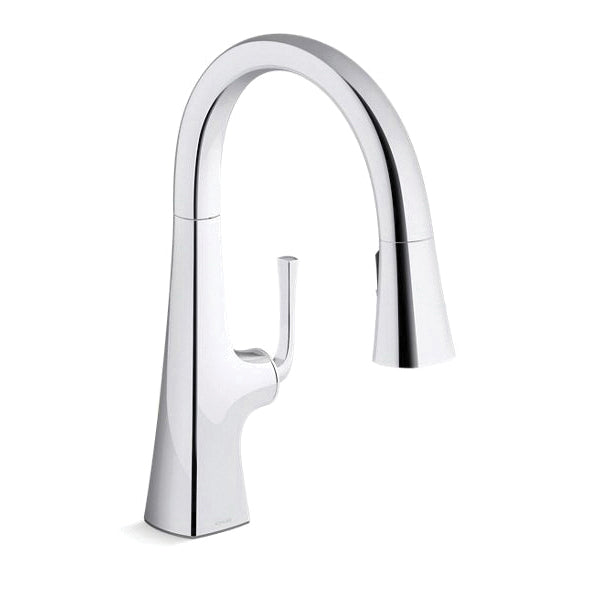 Graze - Pull-Down Kitchen Sink - 3/8" - Deck Mount