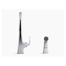 Graze - Kitchen Sink Faucet with Sidespray - Deck Mount