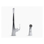 Graze - Kitchen Sink Faucet with Sidespray - Deck Mount