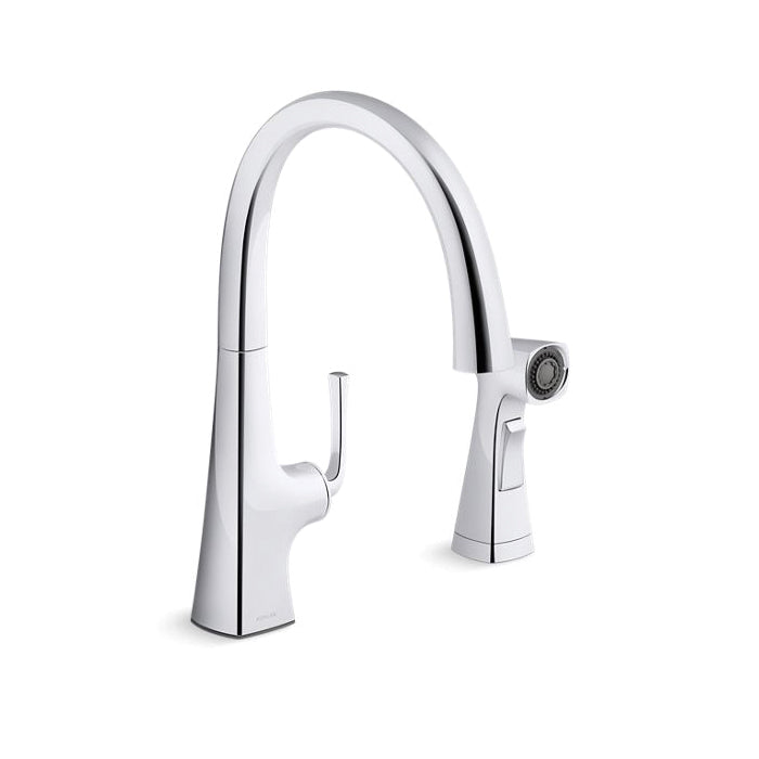 Graze - Kitchen Sink Faucet with Sidespray - Deck Mount