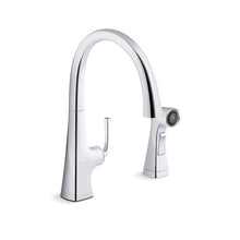 Graze - Kitchen Sink Faucet with Sidespray - Deck Mount
