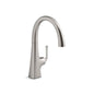 Graze - Bar Sink Faucet - Vibrant Stainless - Deck Mount