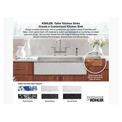 Tailor - 29-1/2" Center Rear Drain Farmhouse Kitchen Sink
