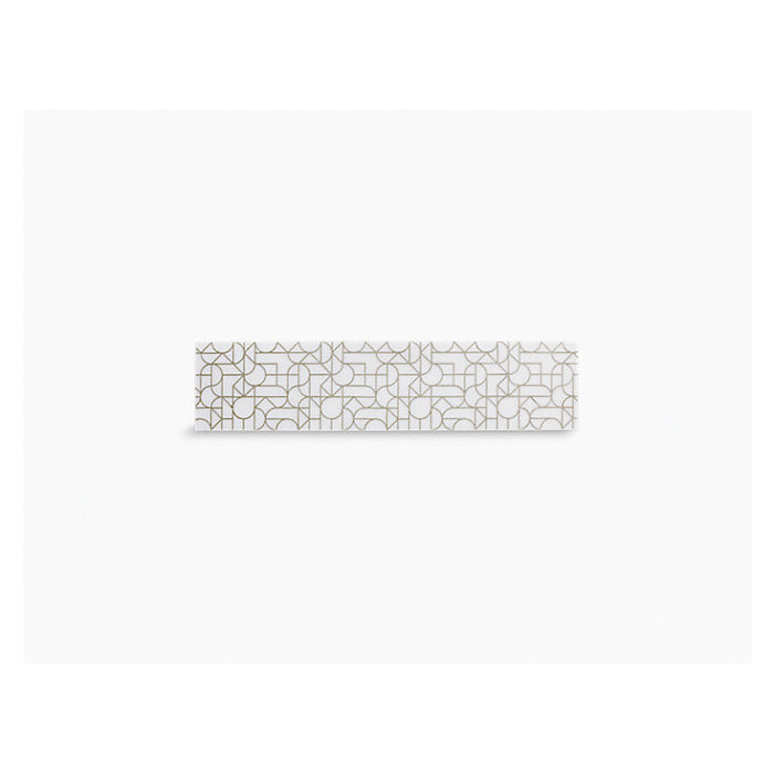 Etched Stone Insert - Natural Stone - Royal White