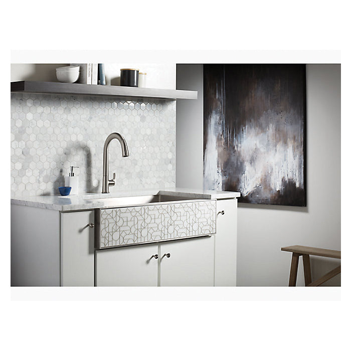 Etched Stone Insert - Natural Stone - Royal White