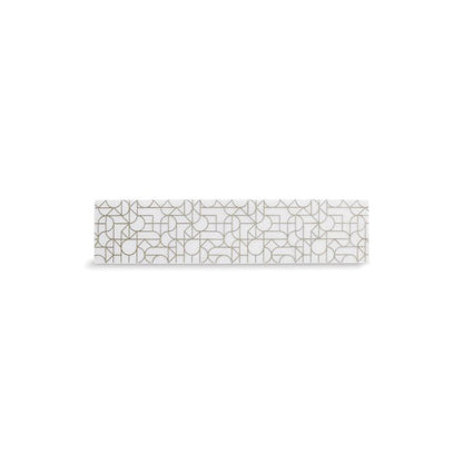 Etched Stone Insert - Natural Stone - Royal White