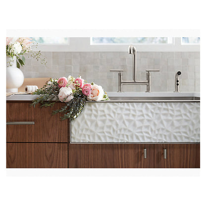 Carved Stone Insert - Natural Stone - Royal White