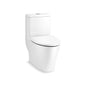 Reach - 1-Piece Toilet with Skirted Trapway - Floor Mount