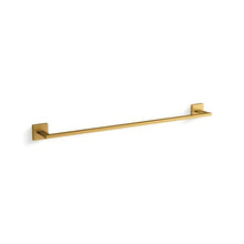 Square - 24" Towel Bar - Zinc - Vibrant Brushed Moderne