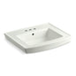 Archer - 24" Bathroom Sink Basin with Overflow - Wall Mount