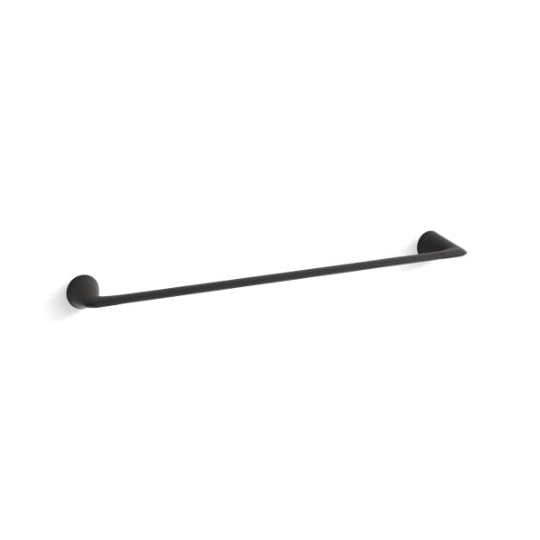 Modern - 24" Wall Mount Towel Bar - Zinc/