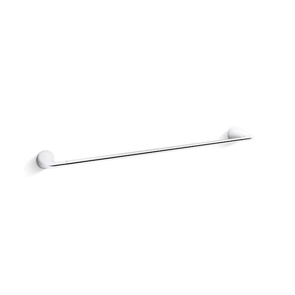 Modern - 24" Wall Mount Towel Bar - Zinc/