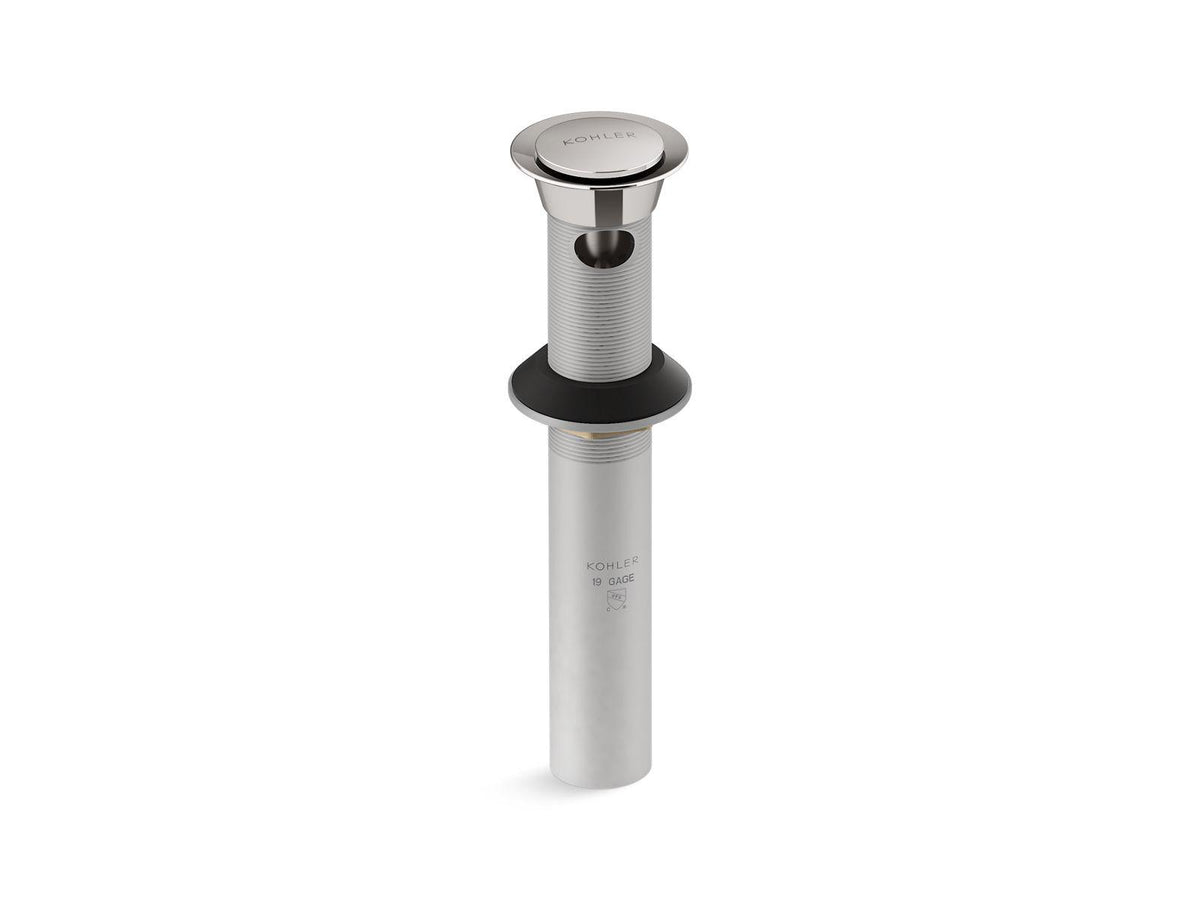 Clicker Drain, 8-5/16 in H, Vibrant Titanium
