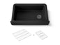 Cairn - 34" Kitchen Sink with Short Apron - Matte Black