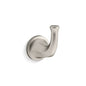 Refined - Robe Hook - Vibrant Brushed Nickel - Wall Mount