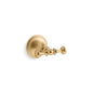 Decorative - Double Robe Hook - Stainless Steel/Zinc