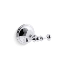 Decorative - Double Robe Hook - Polished Chrome - 2 Hooks