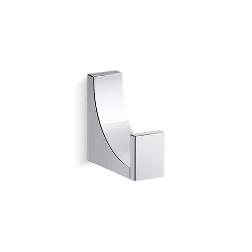 Robe Hook, Minimal, Stainless Steel/Zinc