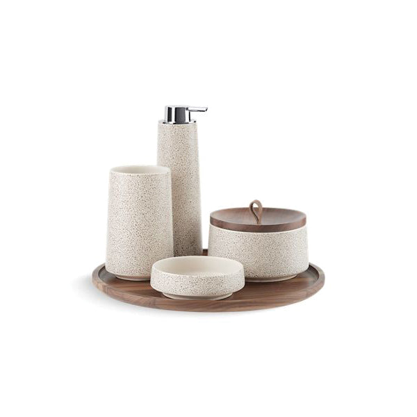 Bente - Freestanding Accessory Set - Ceramic - 5 Pieces