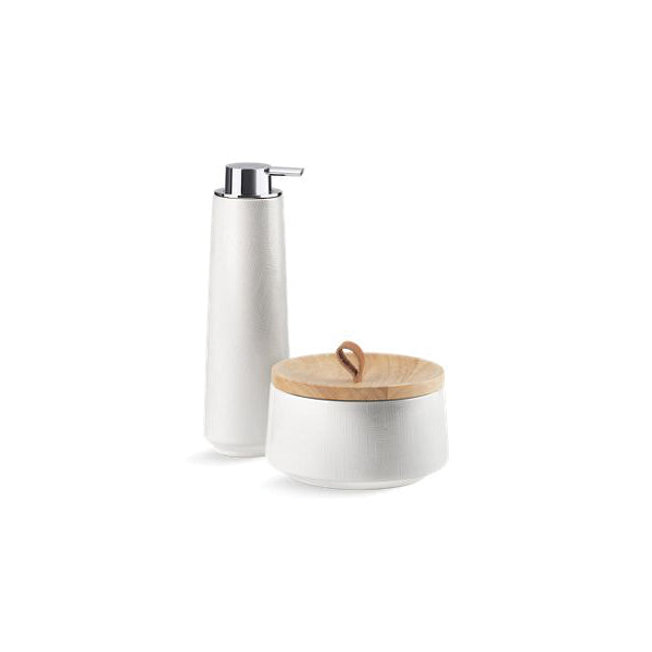 Bente - Freestanding Accessory Set - Ceramic - 2 Pieces